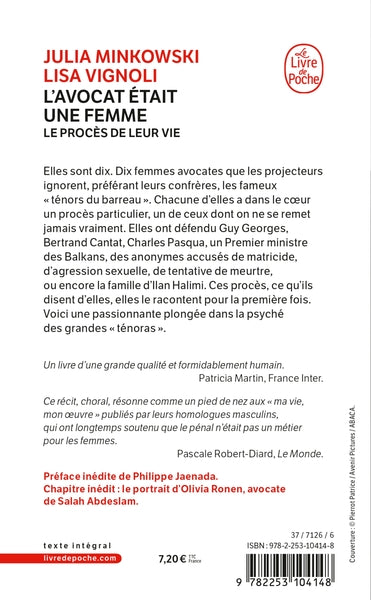 L'avocat était une femme