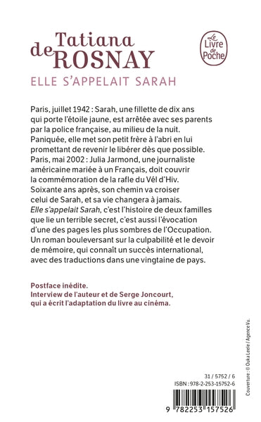 elle s'appelait sarah