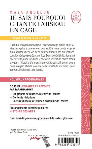 Je sais pourquoi chante l'oiseau en cage
