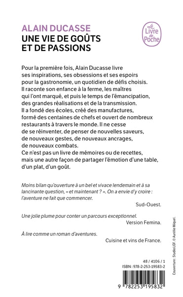 Une vie de goûts et de passions