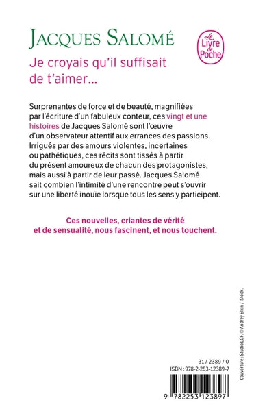 Je croyais qu'il suffisait de t'aimer