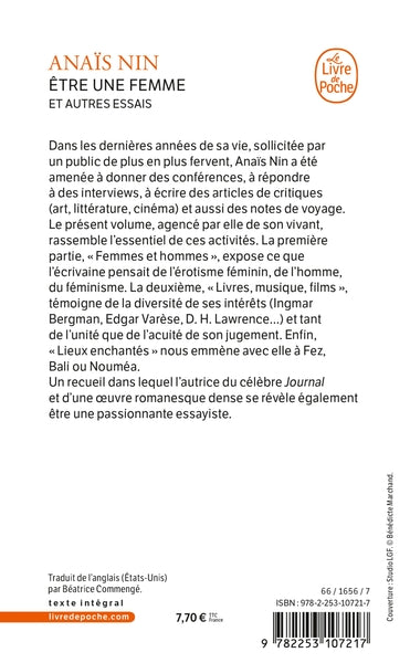 Etre une femme et autres essais