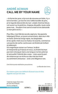 Call me by your name