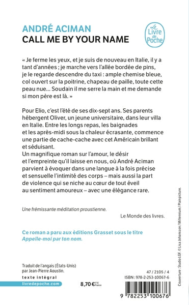 Call me by your name