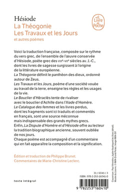 La Théogonie, les Travaux et les Jours et autres poèmes