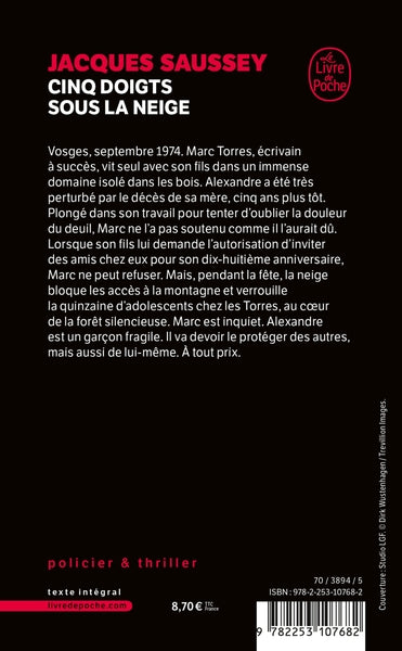 Cinq doigts sous la neige