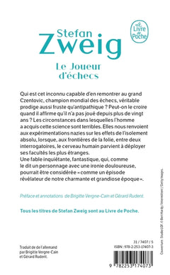 Bibliocollège - Le joueur d'échecs