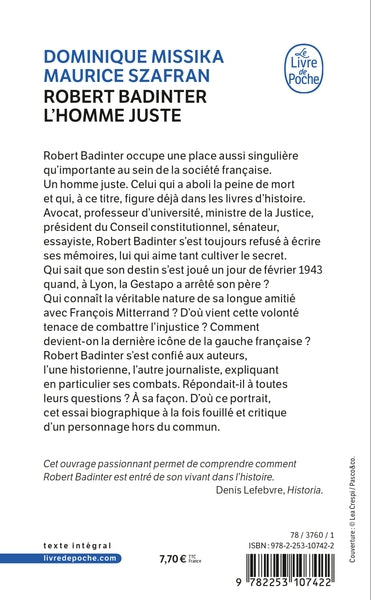 Robert Badinter, l'homme juste