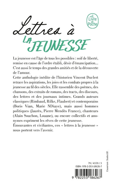 Lettres à la jeunesse