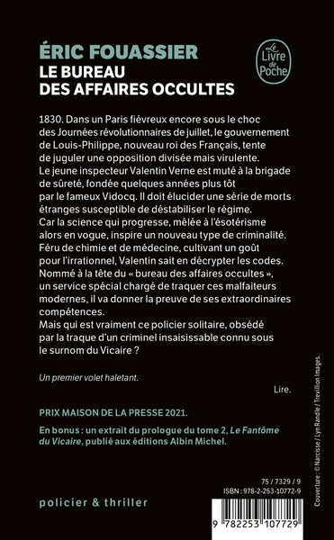 Le Bureau des affaires occultes (Tome 1)