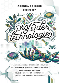 Agenda de bord 2026/2027 professeur de technologie