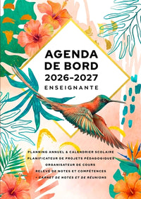 Agenda de bord 2026/2027 Enseignante