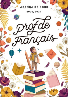 Agenda de bord 2026/2027 professeur de Français