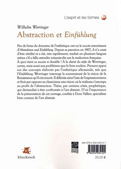Abstraction et Einfühlung