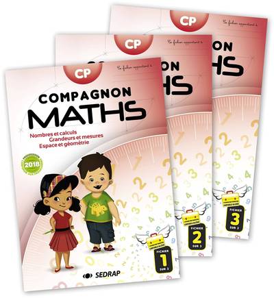 Compagnon Maths CP - Fichiers Eleve 3 Vol - Edition 2018
