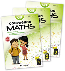 Compagnon Maths CE1 - Fichiers élève 3 vol - Edition 2016