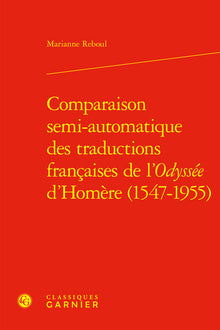 Comparaison semi-automatique des traductions françaises de l'Odyssée d'Homère