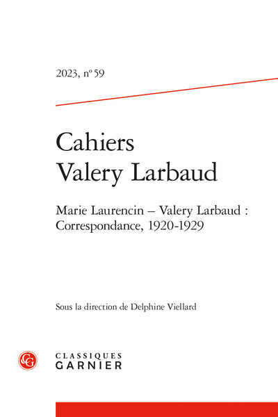 Cahiers Valery Larbaud