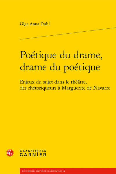 Poétique du drame, drame du poétique