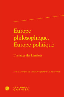 Europe philosophique, Europe politique