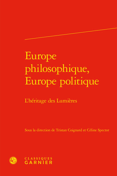 Europe philosophique, Europe politique