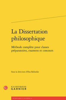 La dissertation philosophique