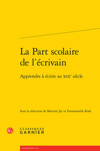 La Part scolaire de l'écrivain