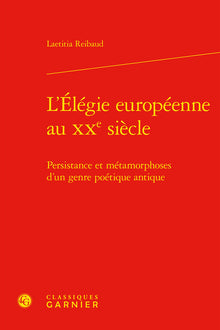 L'élégie européenne au XXe siècle