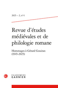 Revue d'études médiévales et de philologie romane