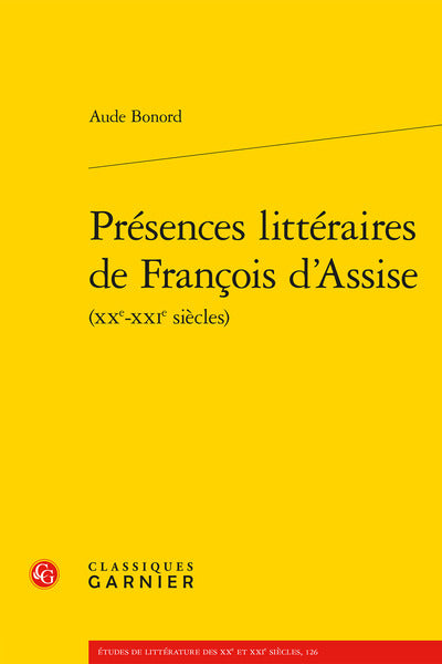 Présences littéraires de François d'Assise