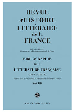 Bibliographie de la littérature française