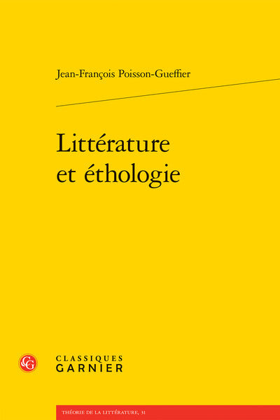 Littérature et éthologie