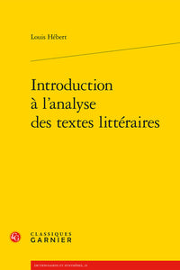 Introduction à l'analyse des textes littéraires