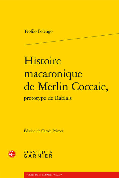 Histoire macaronique de Merlin Coccaie