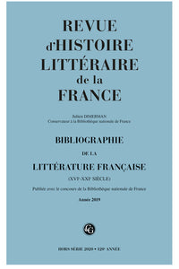 Bibliographie de la littérature française