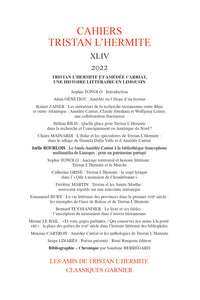 Cahiers Tristan L'Hermite