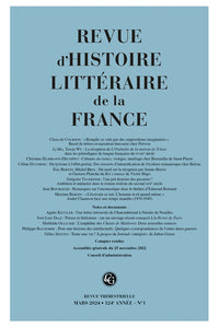 Revue d'Histoire littéraire de la France
