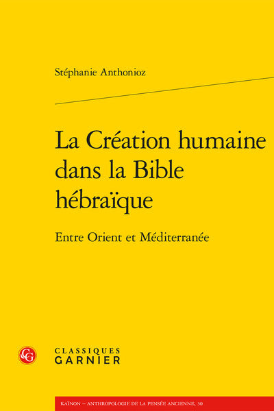 La création humaine dans la Bible hébraïque