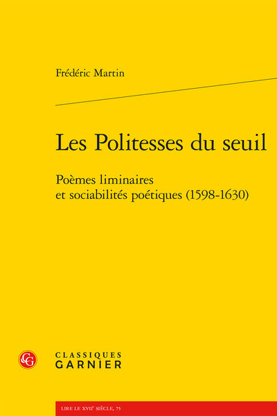 Les politesses du seuil