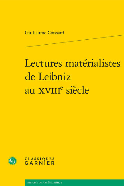 Lectures matérialistes de Leibniz au XVIIIe siècle