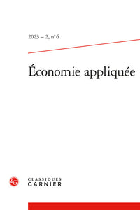 Economie appliquée 2023 - 2, n  6 - varia