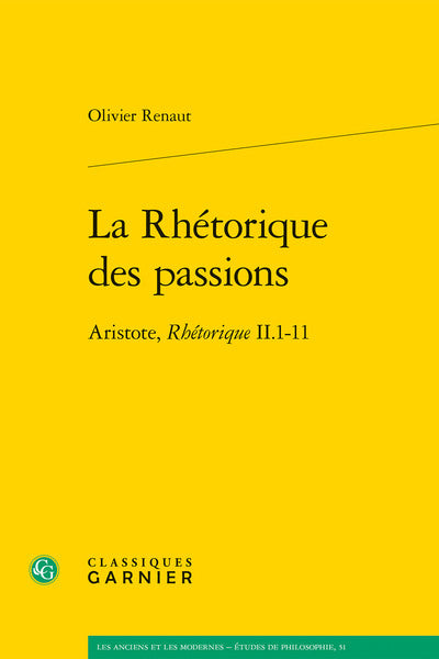 La Rhétorique des passions