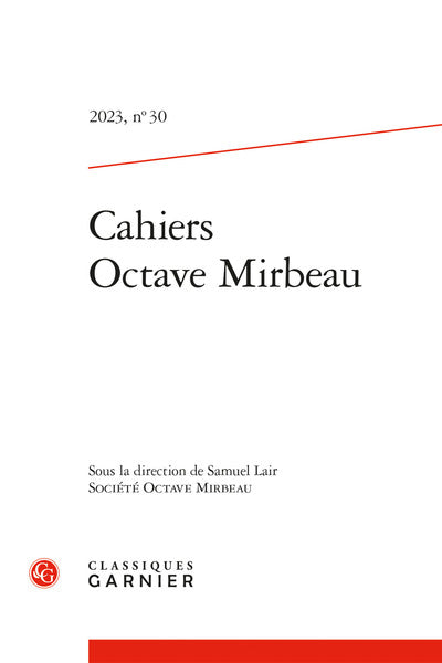 Cahiers Octave Mirbeau