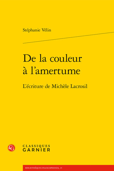 De la couleur à l'amertume