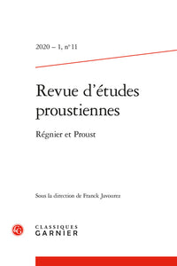 Revue d'études proustiennes