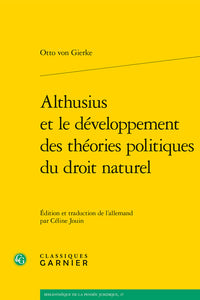 Althusius et le développement des théories politiques du droit naturel