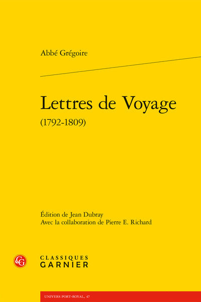 Lettres de voyage