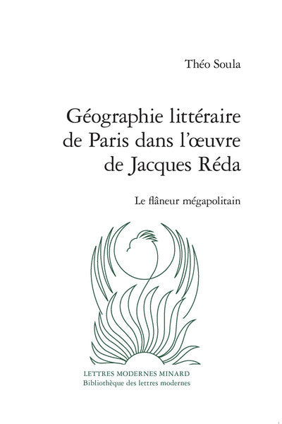 Géographie littéraire de Paris dans l'oeuvre de Jacques Réda