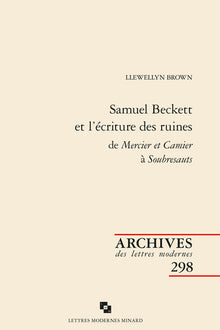 Samuel Beckett et l'écriture des ruines