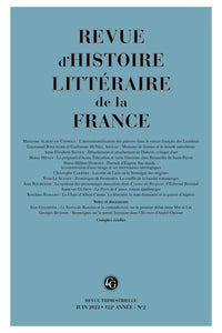 Revue d'histoire littéraire de la France